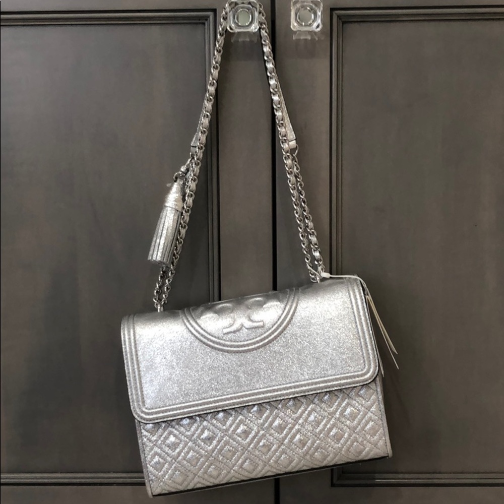 Tory Burch Fleming Convertible Leather ShoulderBag